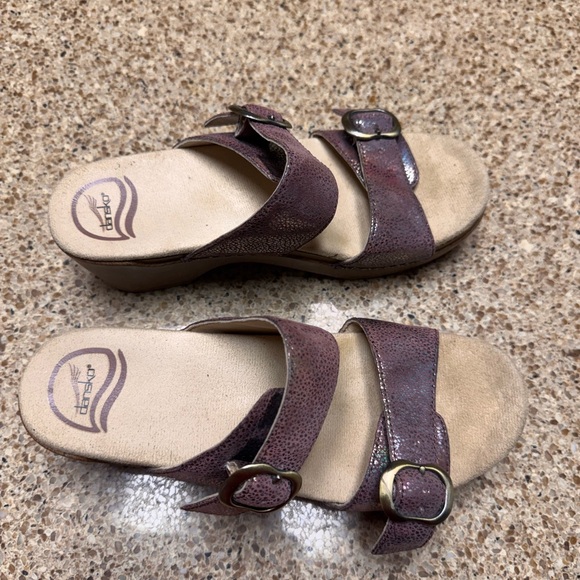 Dansko Sophie Metallic Purple Sandals - Picture 4 of 13